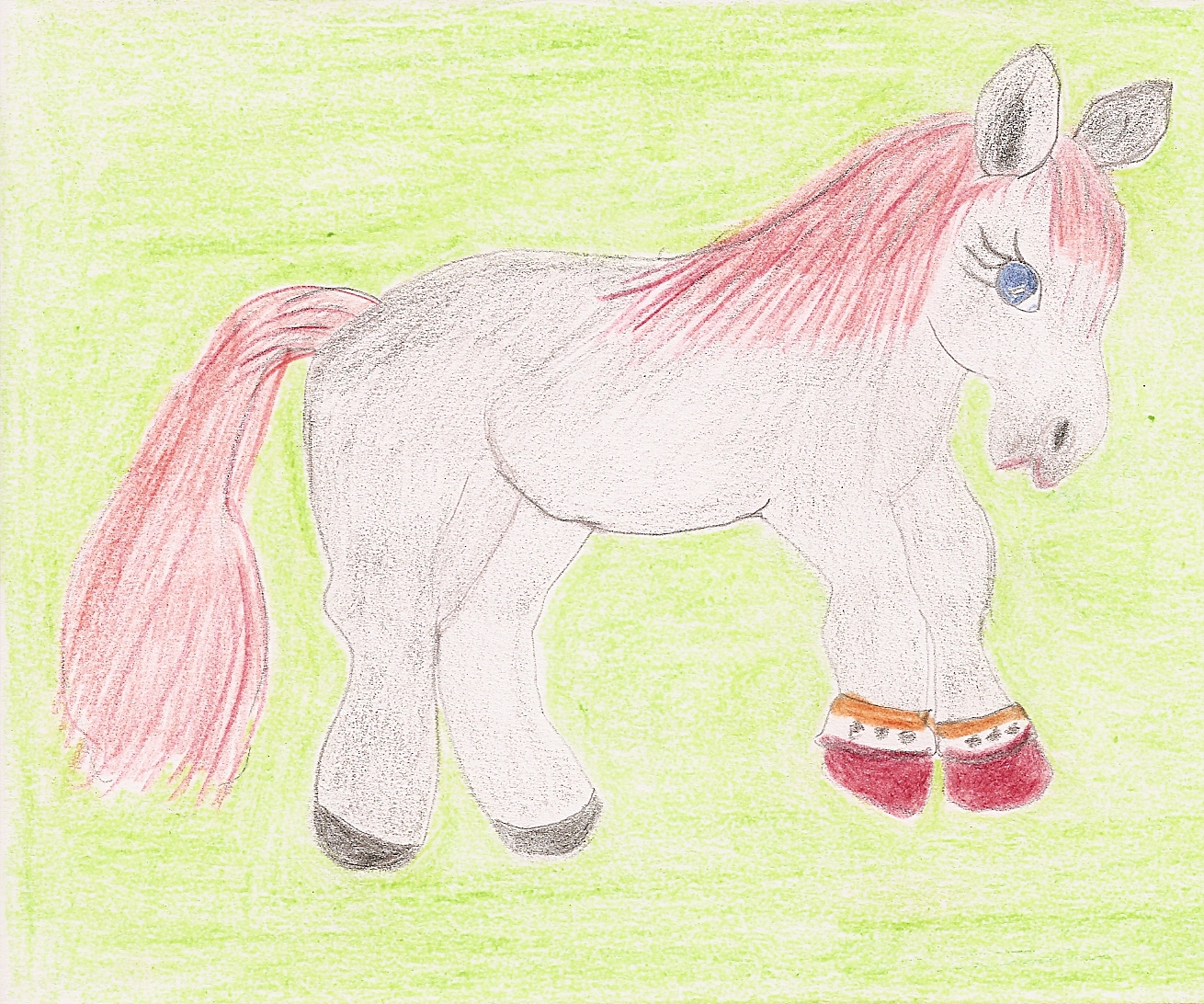 Sara as a Pony illustration by Kathleen Rountree